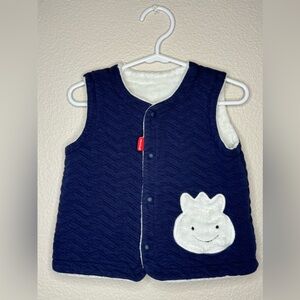 Allo & Lugh- Navy cloud vest- 18-24 months